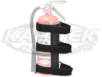 Kartek Off-Road 2 Pound Up To 5 Pound Fire Extinguisher Velcro Mount For Roll Cage Tubing Up To 2