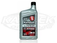 Kendall GT-1 High Performance 20w-50 Motor Oil 20w-50 1 Quart Bottle