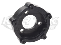 Anodized Black Billet Aluminum 3 Bolt Grant Pattern To 5 Bolt Grant Pattern Steering Wheel Adapter