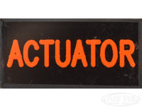ACTUATOR Dash Badge Self Adhesive ID Label For Your Indicator Lights Or Switches