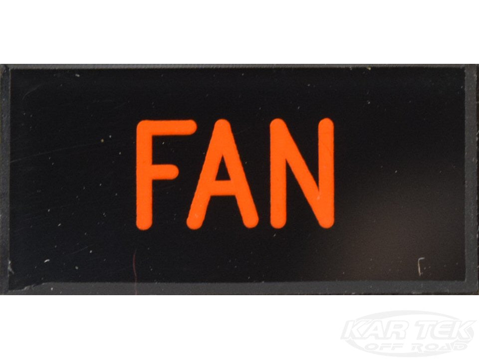 FAN Dash Badge Self Adhesive ID Label For Your Indicator Lights Or Swi ...