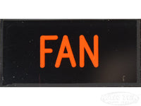 FAN Dash Badge Self Adhesive ID Label For Your Indicator Lights Or Switches