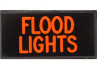 FLOOD LIGHTS Dash Badge Self Adhesive ID Label For Your Indicator Lights Or Switches