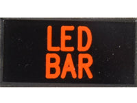 LED BAR Light Bar Dash Badge Self Adhesive ID Label For Your Indicator Lights Or Switches