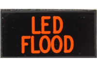 LED FLOOD Lights Dash Badge Self Adhesive ID Label For Your Indicator Lights Or Switches