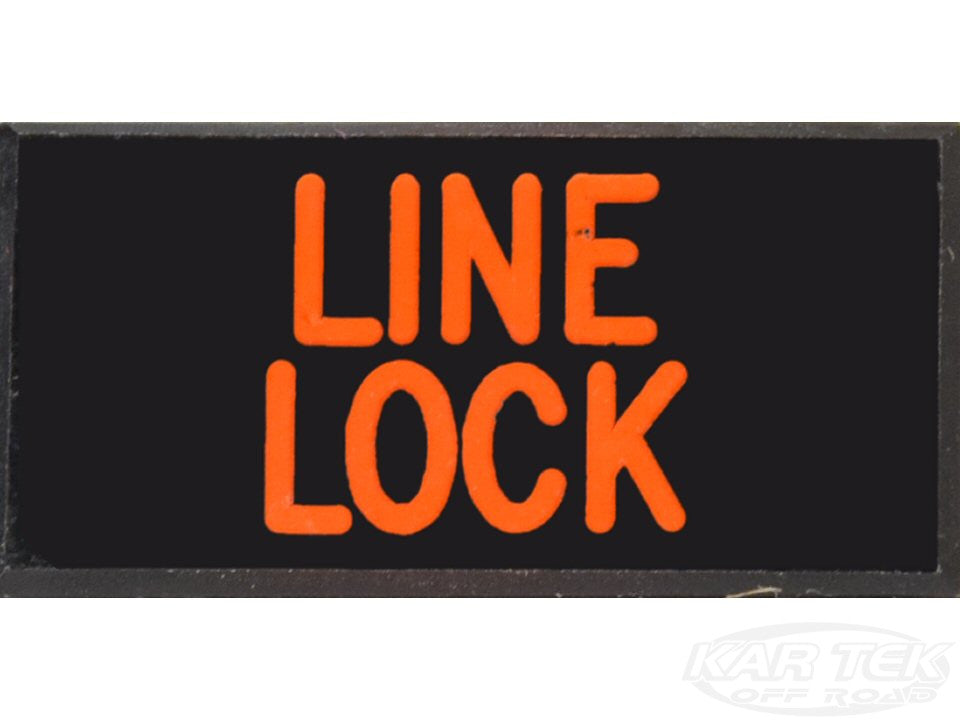 LINE LOCK Dash Badge Self Adhesive ID Label For Your Indicator Lights Or Switches