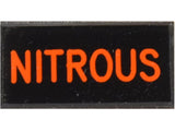 NITROUS Oxide Dash Badge Self Adhesive ID Label For Your Indicator Lights Or Switches