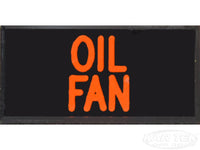 OIL FAN Dash Badge Self Adhesive ID Label For Your Indicator Lights Or Switches