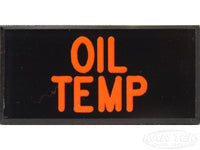 OIL TEMP Dash Badge Self Adhesive ID Label For Your Indicator Lights Or Switches