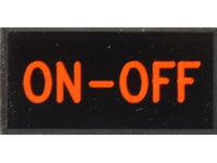 ON-OFF Dash Badge Self Adhesive ID Label For Your Indicator Lights Or Switches
