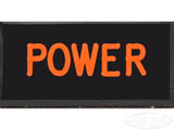 POWER Dash Badge Self Adhesive ID Label For Your Indicator Lights Or Switches