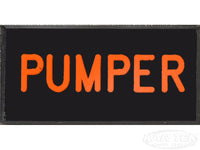 PUMPER Dash Badge Self Adhesive ID Label For Your Indicator Lights Or Switches