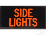 SIDE LIGHTS Dash Badge Self Adhesive ID Label For Your Indicator Lights Or Switches