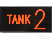 TANK 2 Dash Badge Self Adhesive ID Label For Your Indicator Lights Or Switches