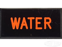 WATER Dash Badge Self Adhesive ID Label For Your Indicator Lights Or Switches