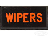 WIPERS Dash Badge Self Adhesive ID Label For Your Indicator Lights Or Switches