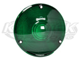 New Desert Racing Requirement Replacement Green 4" Round Stem Mount Tail Light Lens Only