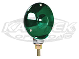 New Desert Racing Requirement Green 4" Round Stem Mount Tail Light With Chrome Backing Dual Filament
