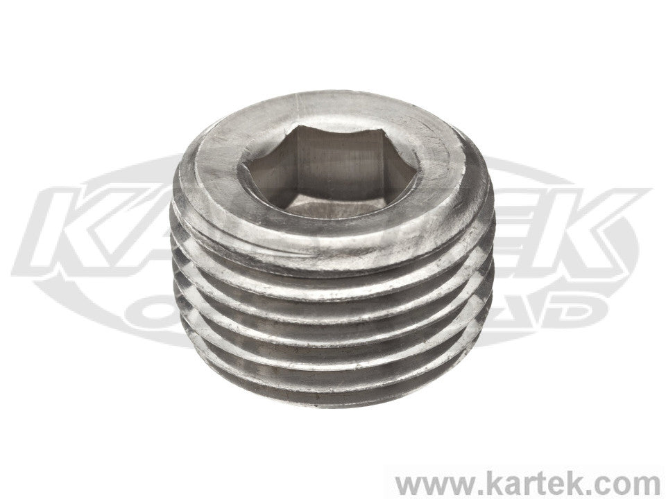 4x 3/8 NPT Chrome Pipe Plugs – NPTF Thread For Intake Manifold, Water Pump, Etc.