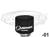 Outerwears Round Cylindrical Pre-Filter Cover 3-1/2" Diameter 4" Tall With The Top