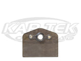 Flat Steel Body Panel Mounting Tab 1-1/2" Bottom To Center Of Hole 5/16-24 Thread Sold Individually