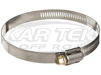 Stainless Steel SAE Size 40 Worm Gear Hose Clamp 2.06 Minimum Diameter 3.00 Maximum Diameter
