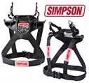 Simpson Hybrid Sport Small Neck Neck Restraint System With Sliding Helmet Tether FIA Post Anchors