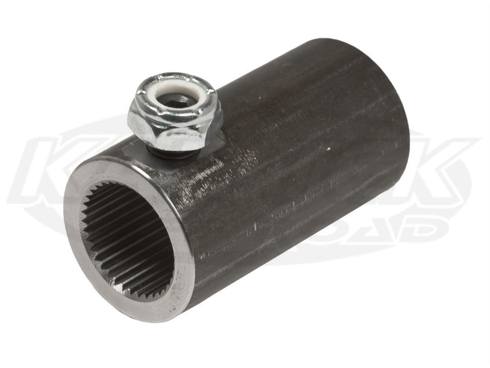 Steering Shaft Coupler – 5/8-36 Spline To 3/4" Round Smooth – Non-Flex, Standard GM Fit