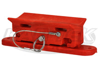 UM3 Systems Red Composite Lightweight Universal Fire Extinguisher Quick Release Mounting Bracket