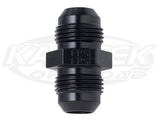 Fragola AN -4 Male To AN -4 Male Black Anodized Aluminum Union Adapter Fittings