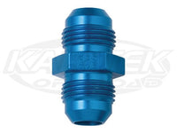 Fragola AN -3 Male To AN -3 Male Blue Anodized Aluminum Union Adapter Fittings