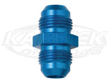 Fragola AN -20 Male To AN -20 Male Blue Anodized Aluminum Union Adapter Fittings