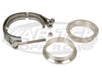 Clampco V-Band Exhaust Clamp Assembly Includes Clamp And Stainless Steel 2-1/4