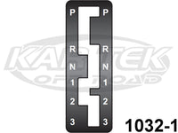 Winters Performance 1032-1 Gate Plate For Turbo-Hydro 400 & 350 Rock Crawler Reverse Pattern
