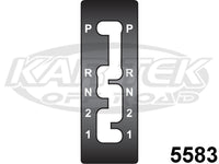 Winters Performance 5583 Gate Plate For Powerglide Lockout Stock Shift Pattern