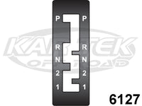 Winters Performance 6127 Gate Plate For Powerglide Stock Shift Pattern
